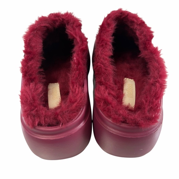NWOB Melissa Free Clog Fluffy Platform Red Women’s Size 5 - Picture 10 of 16